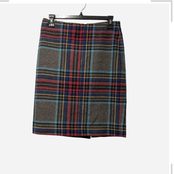 Talbots Dresses & Skirts - Pre-owned Plaid Wool Skirt - Multicolor